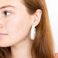 Ashley Medium Hoop Earrings - White Shell - Shop LINNY CO