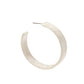 Ashley Medium Hoop Earrings - White Shell - Shop LINNY CO
