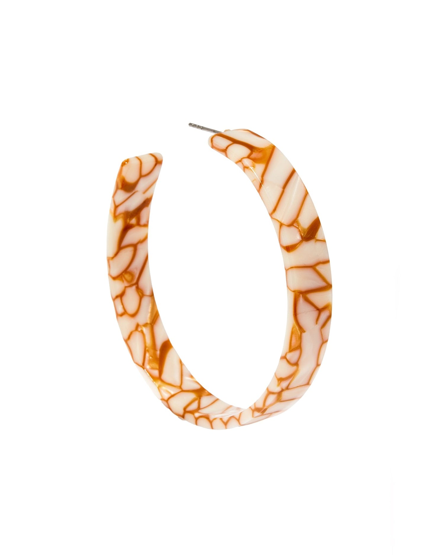 Ashley Mega Hoop Earrings - Desert Sand - Shop LINNY CO