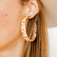 Ashley Mega Hoop Earrings - Desert Sand - Shop LINNY CO