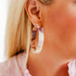 Ashley Mega Hoop Earrings - Lavender Honey - Shop LINNY CO