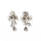 Audrey Flower Statement Earring - Silver - Shop LINNY CO