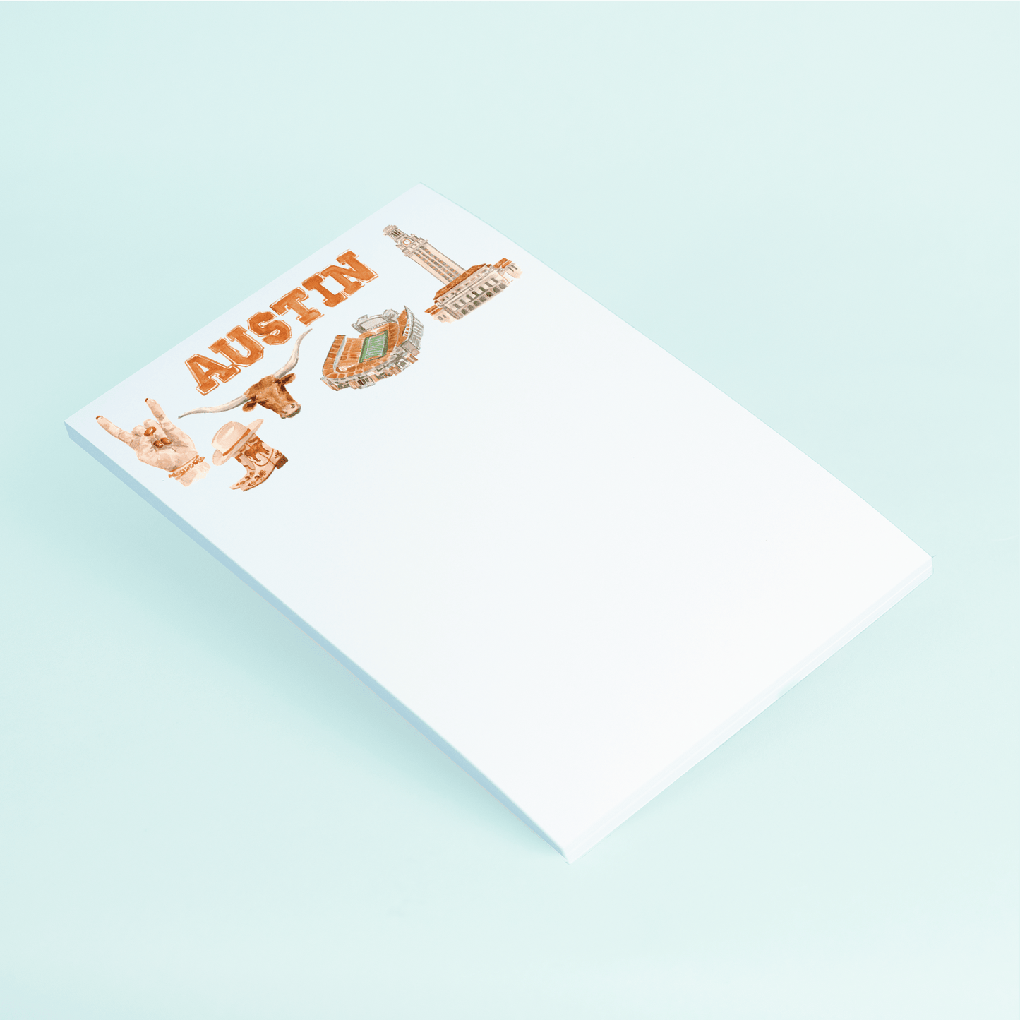 Austin Texas Pattern Notepad - Shop LINNY CO