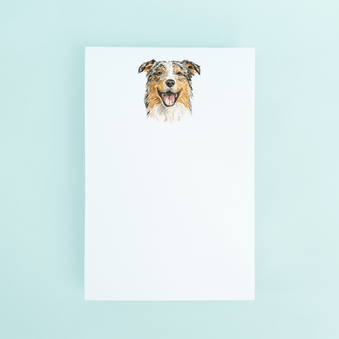 Australian Shepherd Portrait Notepad - Shop LINNY CO