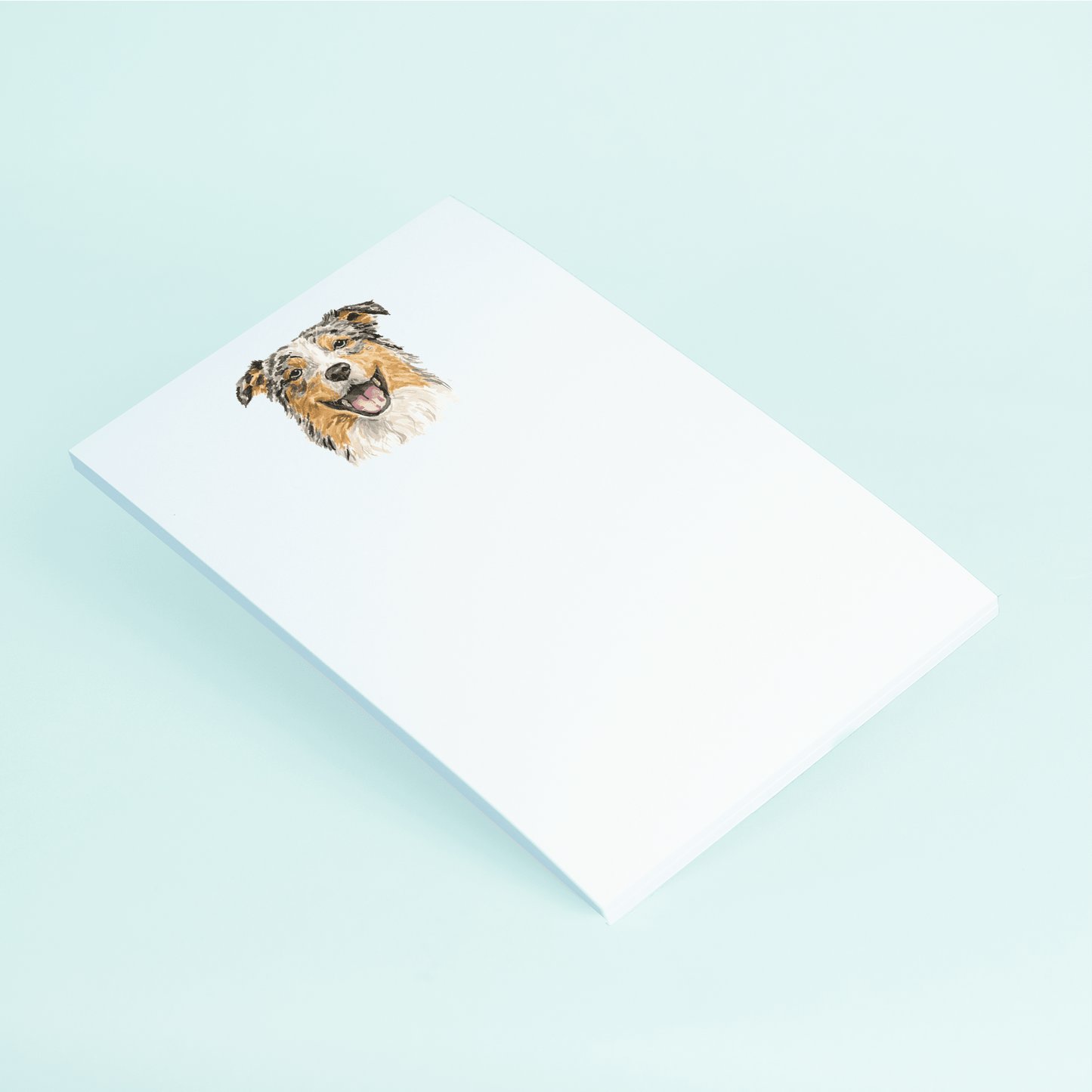Australian Shepherd Portrait Notepad - Shop LINNY CO