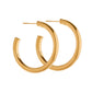 Avery Hoop Earrings - Gold - Shop LINNY CO