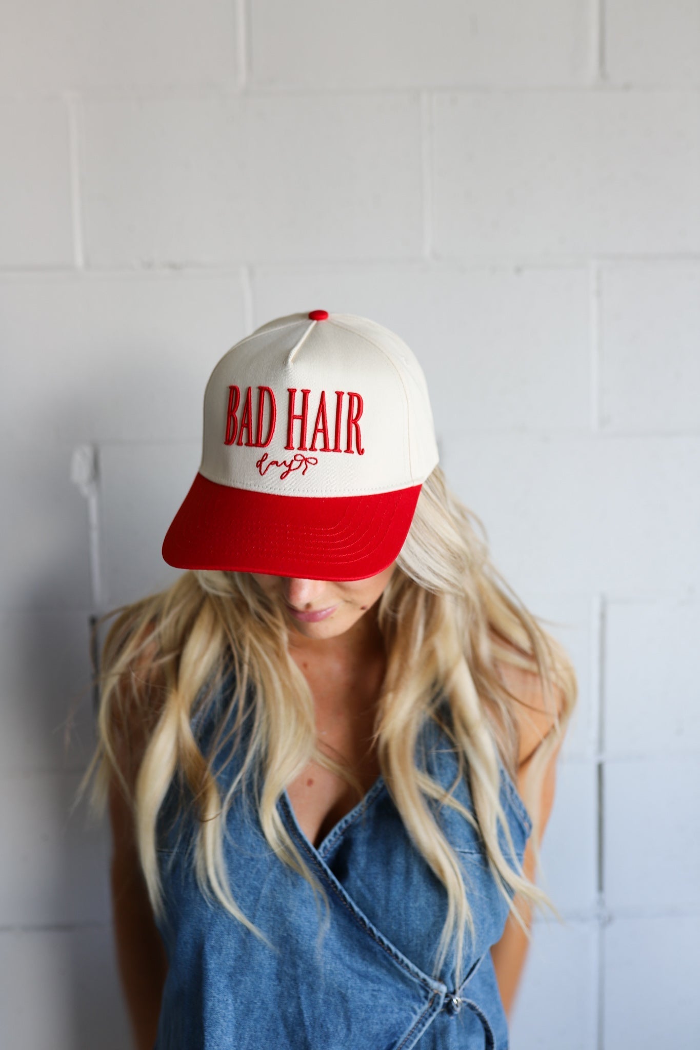BAD HAIR DAY TRUCKER HAT - Shop LINNY CO