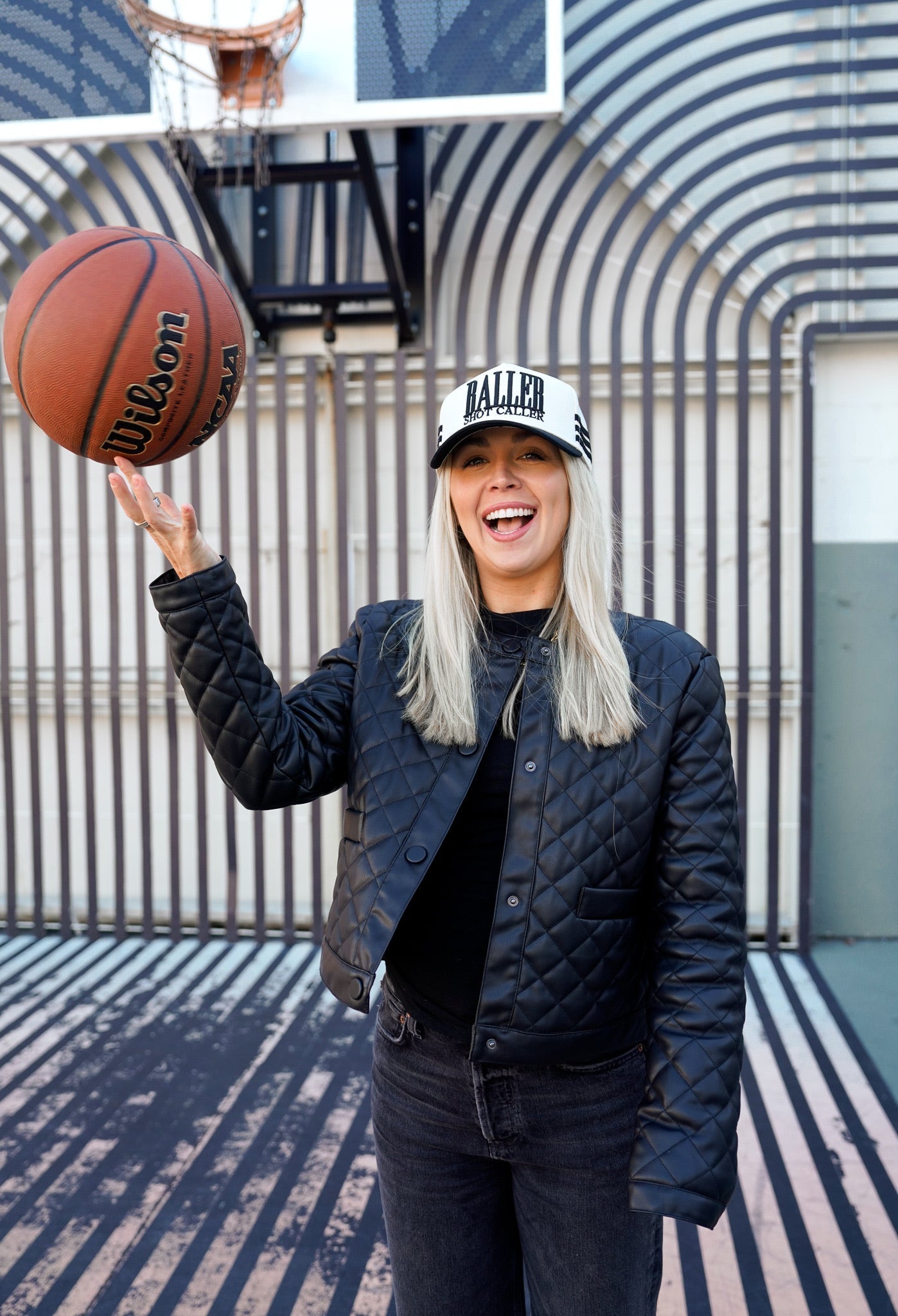 Baller - Black Vintage Trucker Hat - PREORDER - Shop LINNY CO