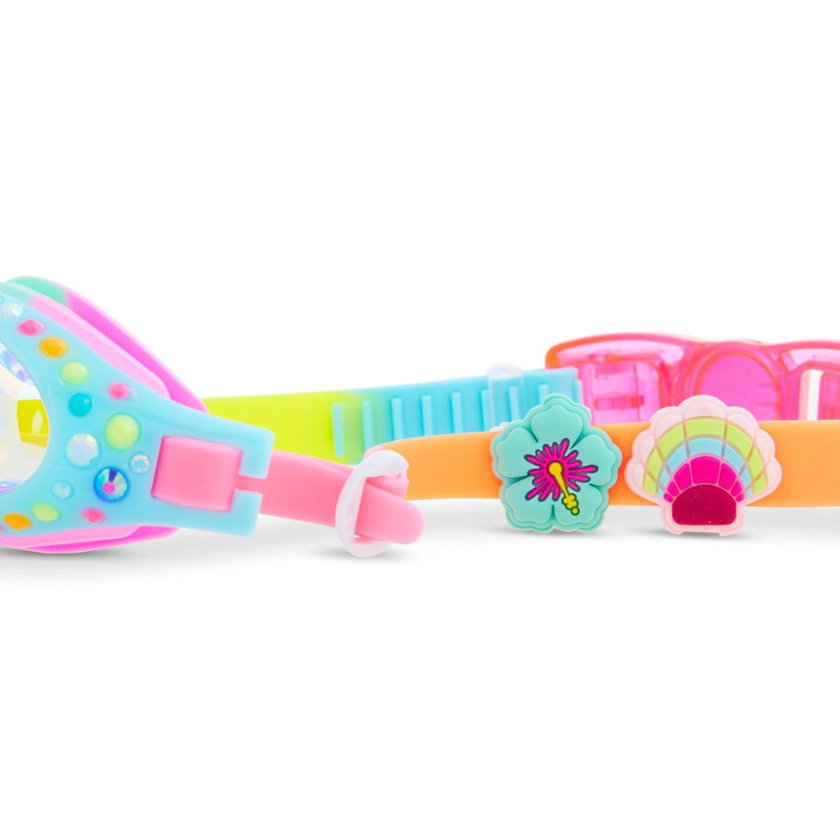 Barrier Reef Blue Tropical Getaway Girl Kids' Swim Goggles - Shop LINNY CO
