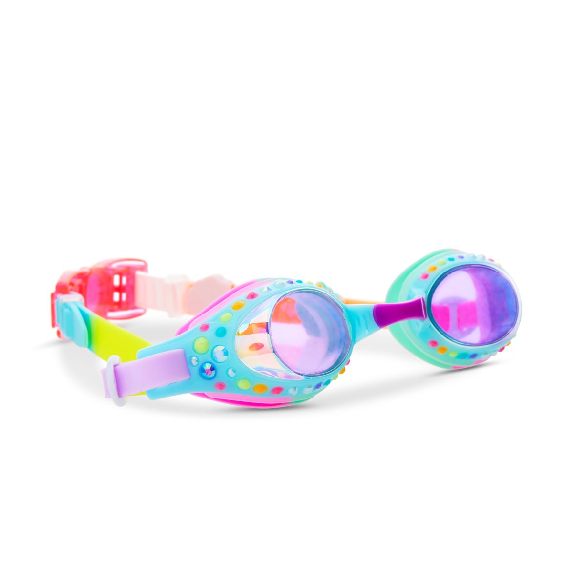 Barrier Reef Blue Tropical Getaway Girl Kids' Swim Goggles - Shop LINNY CO
