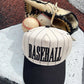 Baseball - Black Stripe Vintage Trucker Hat - PREORDER - Shop LINNY CO