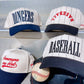 Baseball - Black Stripe Vintage Trucker Hat - PREORDER - Shop LINNY CO