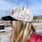 BASEBALL - Red on Black Stripe Vintage Hat - Shop LINNY CO