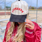 BASEBALL - Red on Black Stripe Vintage Hat - Shop LINNY CO