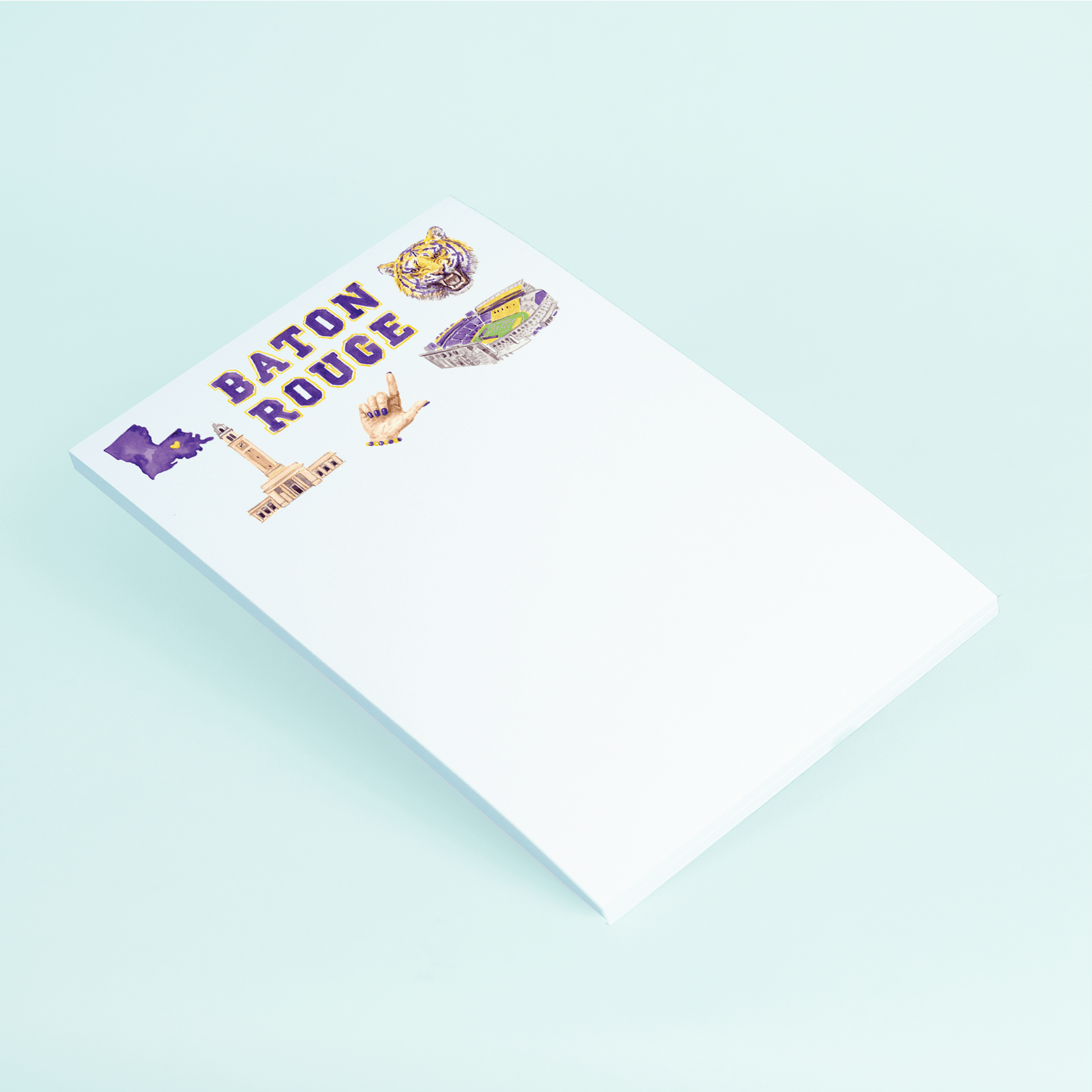 Baton Rouge Pattern Notepad - Shop LINNY CO
