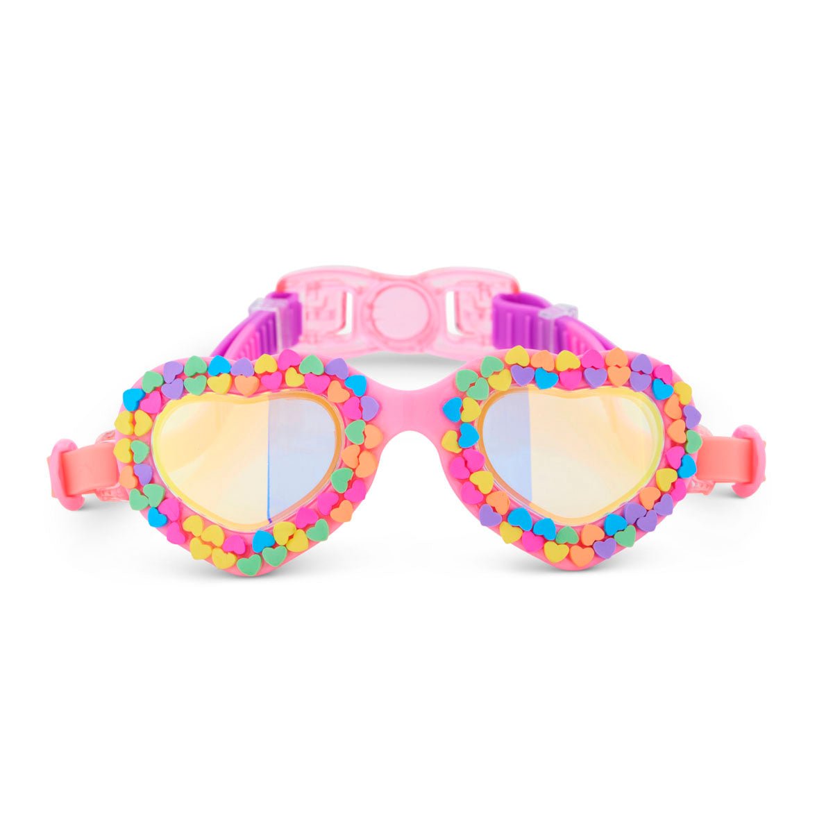 Be True Pink Candy Heart Kids' Swim Goggles - Shop LINNY CO