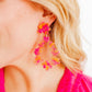 Bianca Statement Earrings - Pink Tangerine - Shop LINNY CO