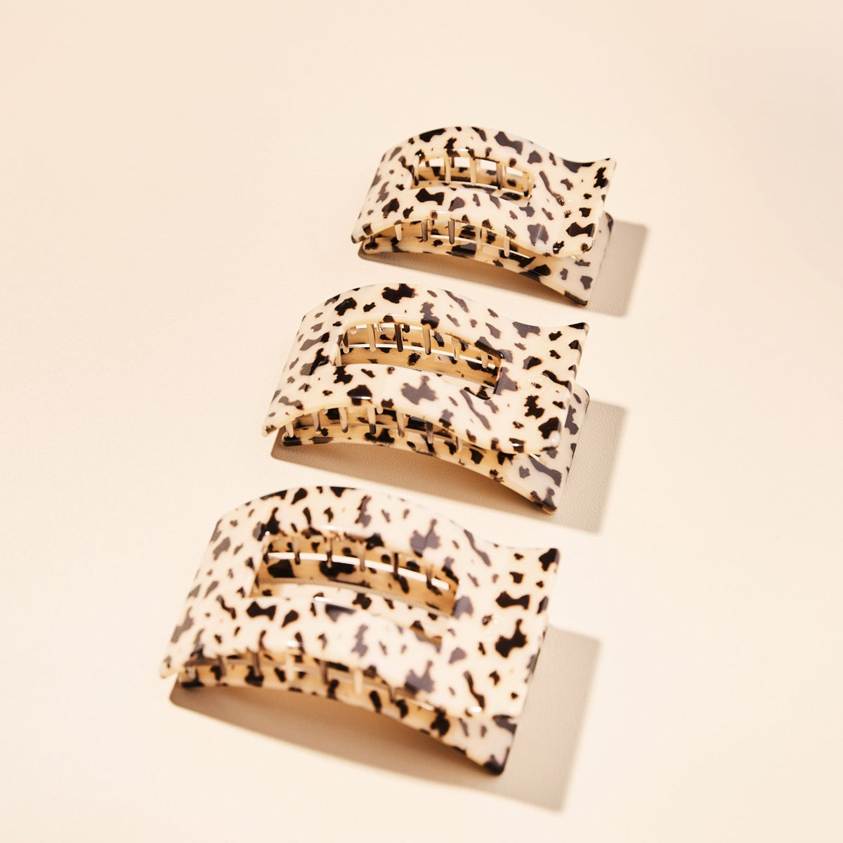 Blonde Tortoise Large Flat Rectangle Hair Clip - Shop LINNY CO