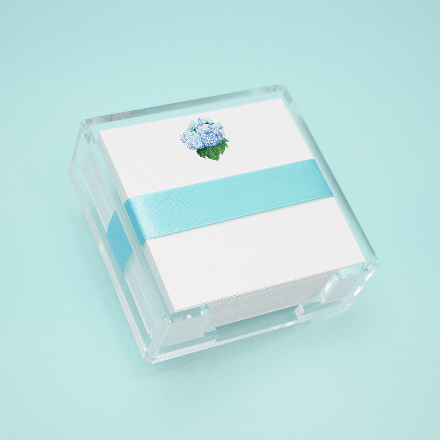 Blue Hydrangea Square Desk Set - Shop LINNY CO