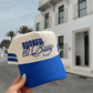 Booked and Busy - Royal Blue Vintage Trucker Hat - PREORDER - Shop LINNY CO