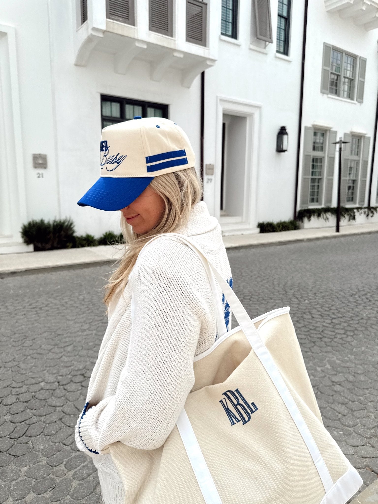 Booked and Busy - Royal Blue Vintage Trucker Hat - PREORDER - Shop LINNY CO