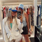 Booked and Busy - Royal Blue Vintage Trucker Hat - PREORDER - Shop LINNY CO