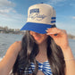 Booked and Busy - Royal Blue Vintage Trucker Hat - PREORDER - Shop LINNY CO
