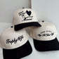 Born To Be A Stay At Home Wife - Black Vintage Trucker Hat - Shop LINNY CO