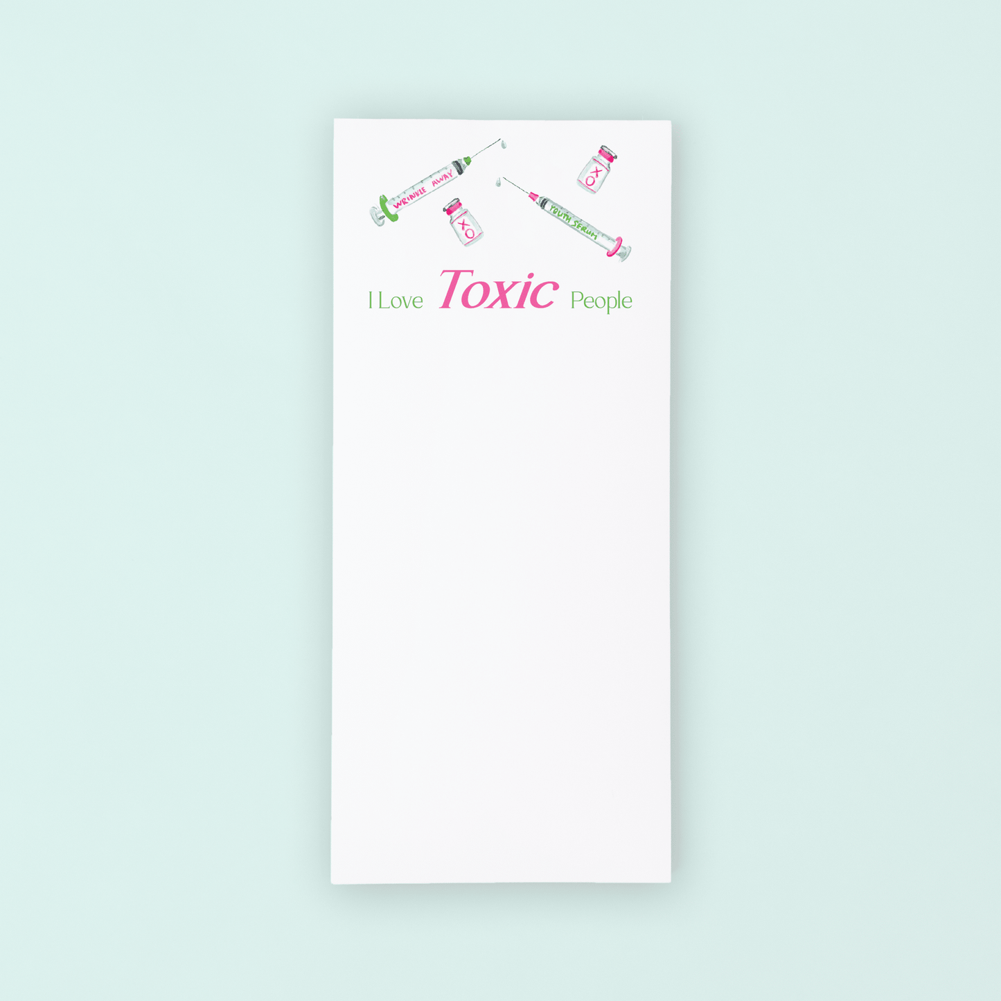 Botox Needles List Pad - Shop LINNY CO
