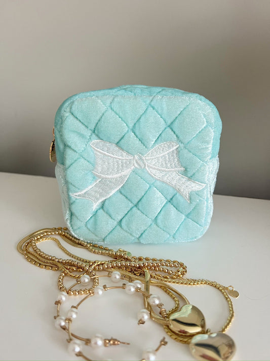 Bow Mini - Blue Velvet - Shop LINNY CO