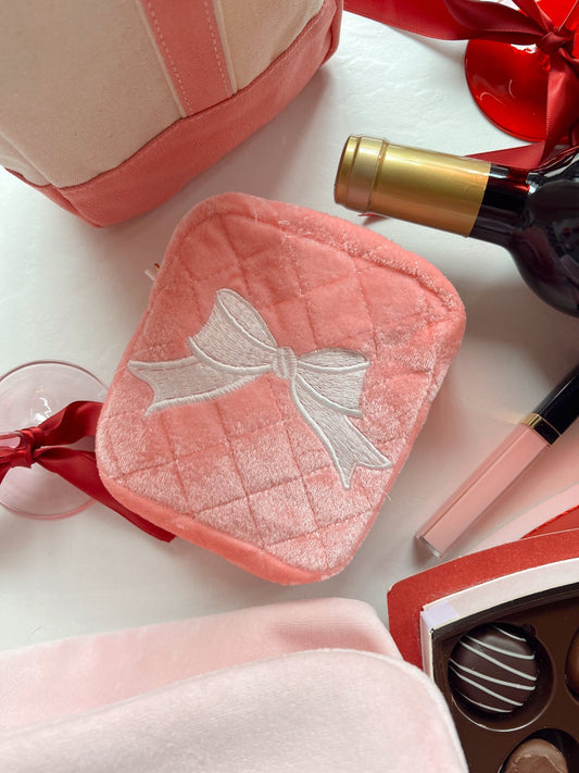 Bow Mini - Pink Velvet - Shop LINNY CO