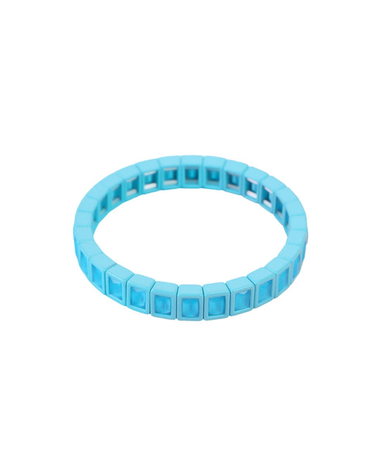 Bracelet - Candy Gem Block Blue - Shop LINNY CO