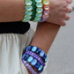 Bracelet - Candy Gem Heart Green - Shop LINNY CO