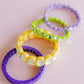 Bracelet - Candy Gem Heart Lime - Shop LINNY CO