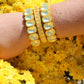 Bracelet - Candy Gem Oval Yellow - Shop LINNY CO