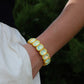 Bracelet - Candy Gem Oval Yellow - Shop LINNY CO
