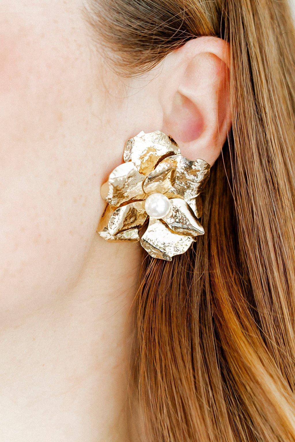 Bridget Flower Statement Earrings - Shop LINNY CO
