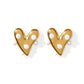 Bristol Heart Pearl Earrings - Shop LINNY CO