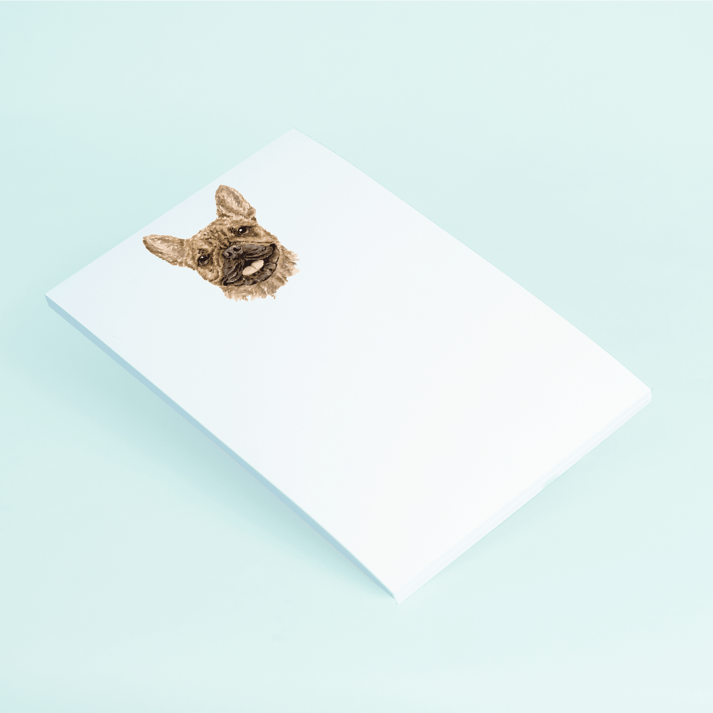 Brown French Bulldog Portrait Notepad - Shop LINNY CO