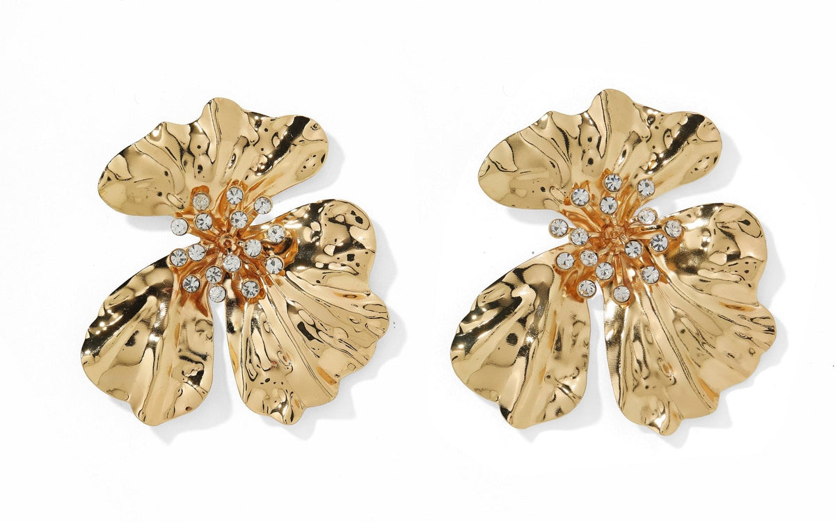 Capri Statement Earrings - Gold - Shop LINNY CO