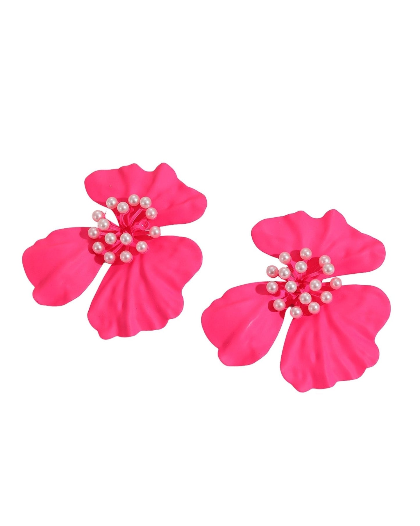 Capri Statement Earrings - Hot Pink - Shop LINNY CO