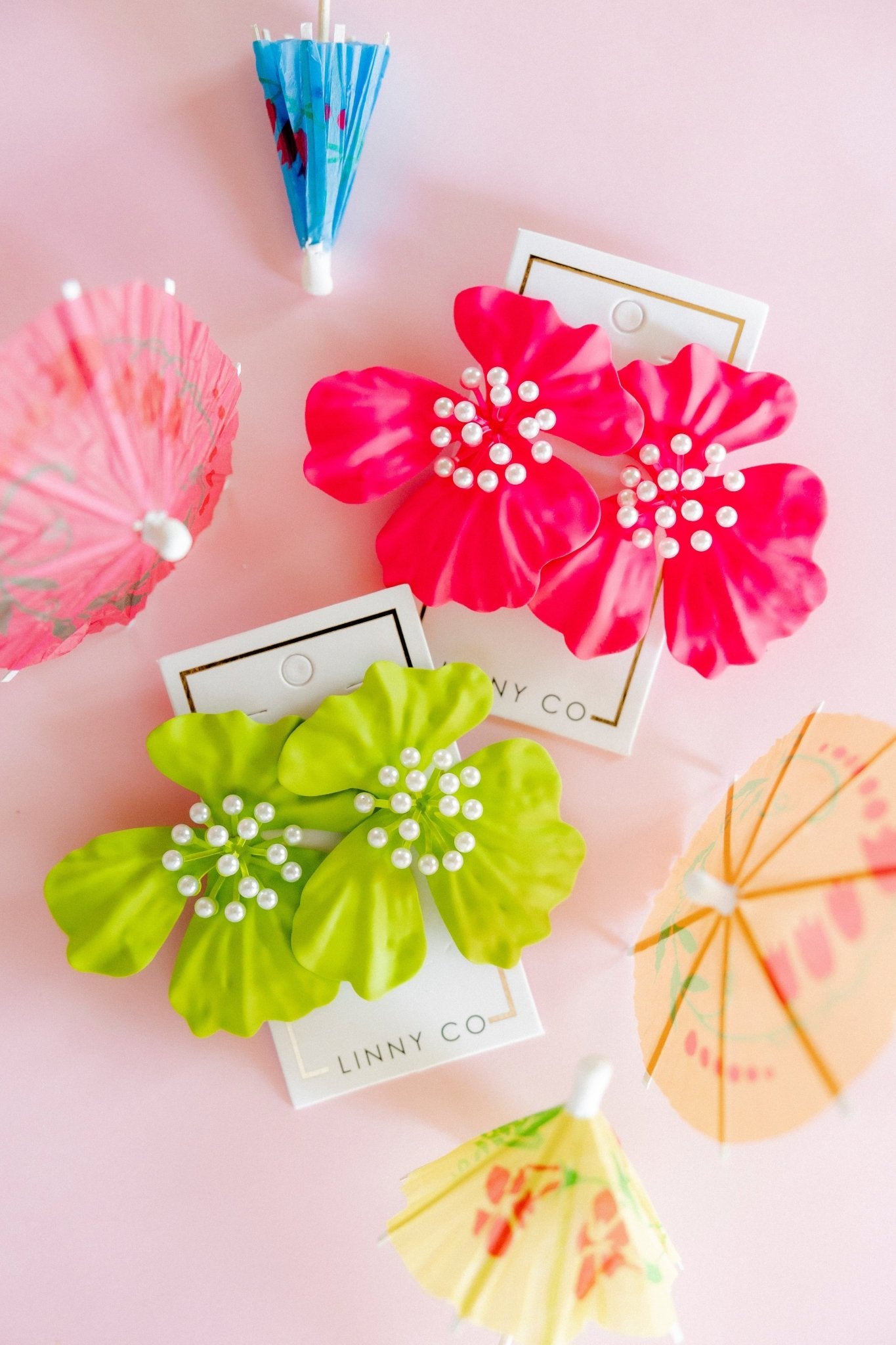 Capri Statement Earrings - Lime - Shop LINNY CO