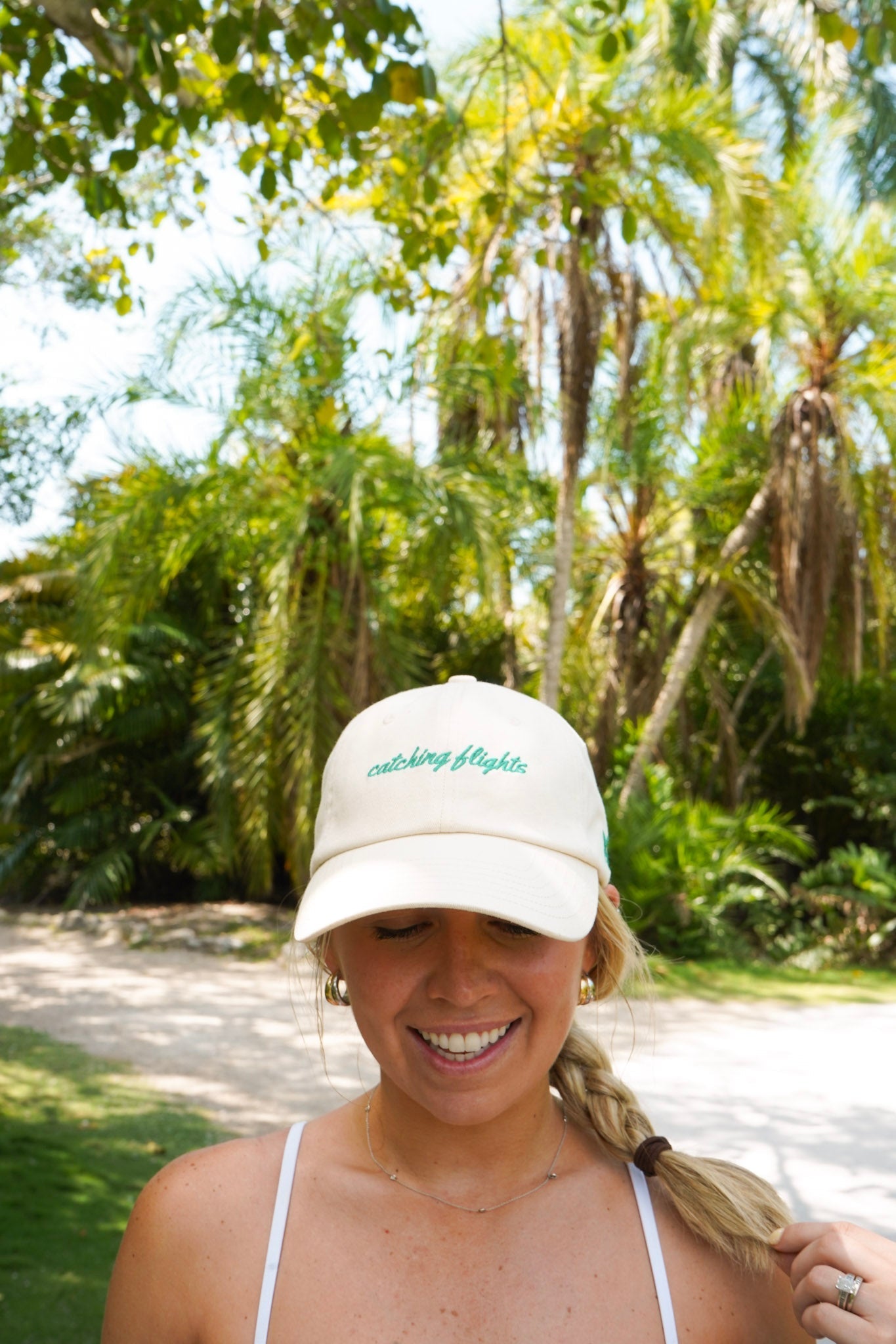 Catching Flights - Cream Dad Cap - Shop LINNY CO