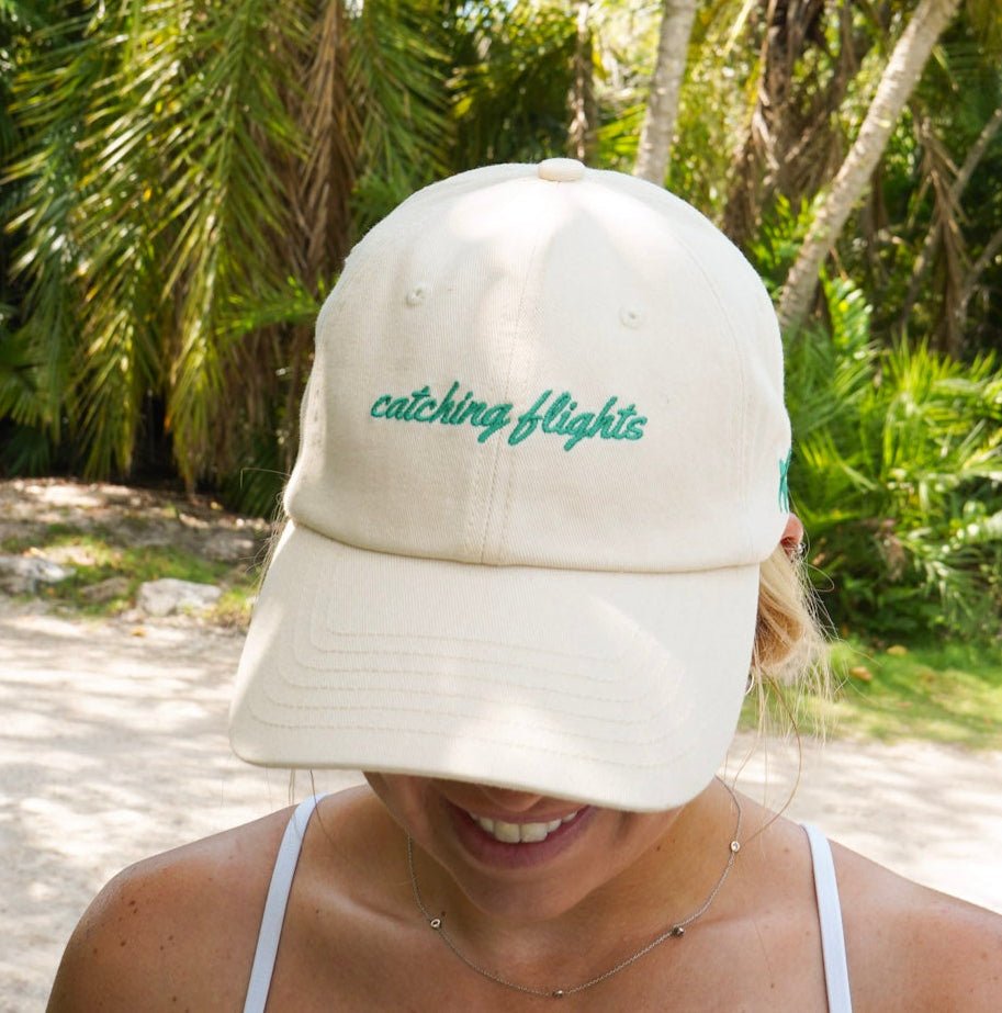 Catching Flights - Cream Dad Cap - Shop LINNY CO
