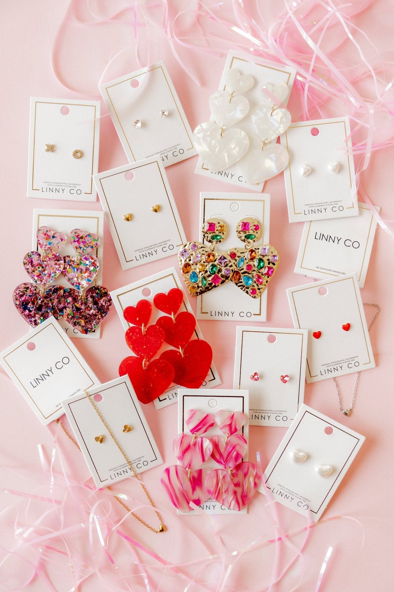 Cherie Heart Statement Earrings - Shop LINNY CO
