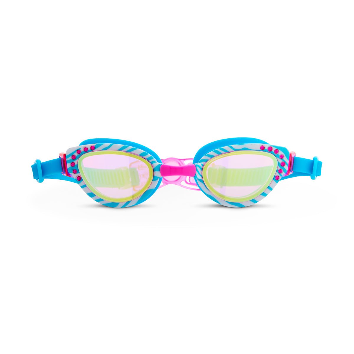 Cleo in Bella Blue Girl Kids' Swim Goggles - Shop LINNY CO
