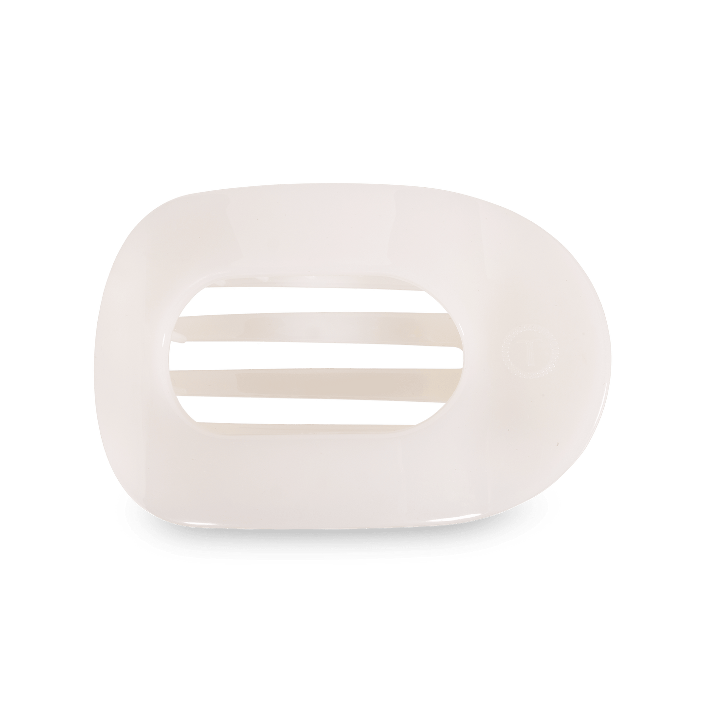 Coconut White Large Flat Round Hair Clip - Shop LINNY CO