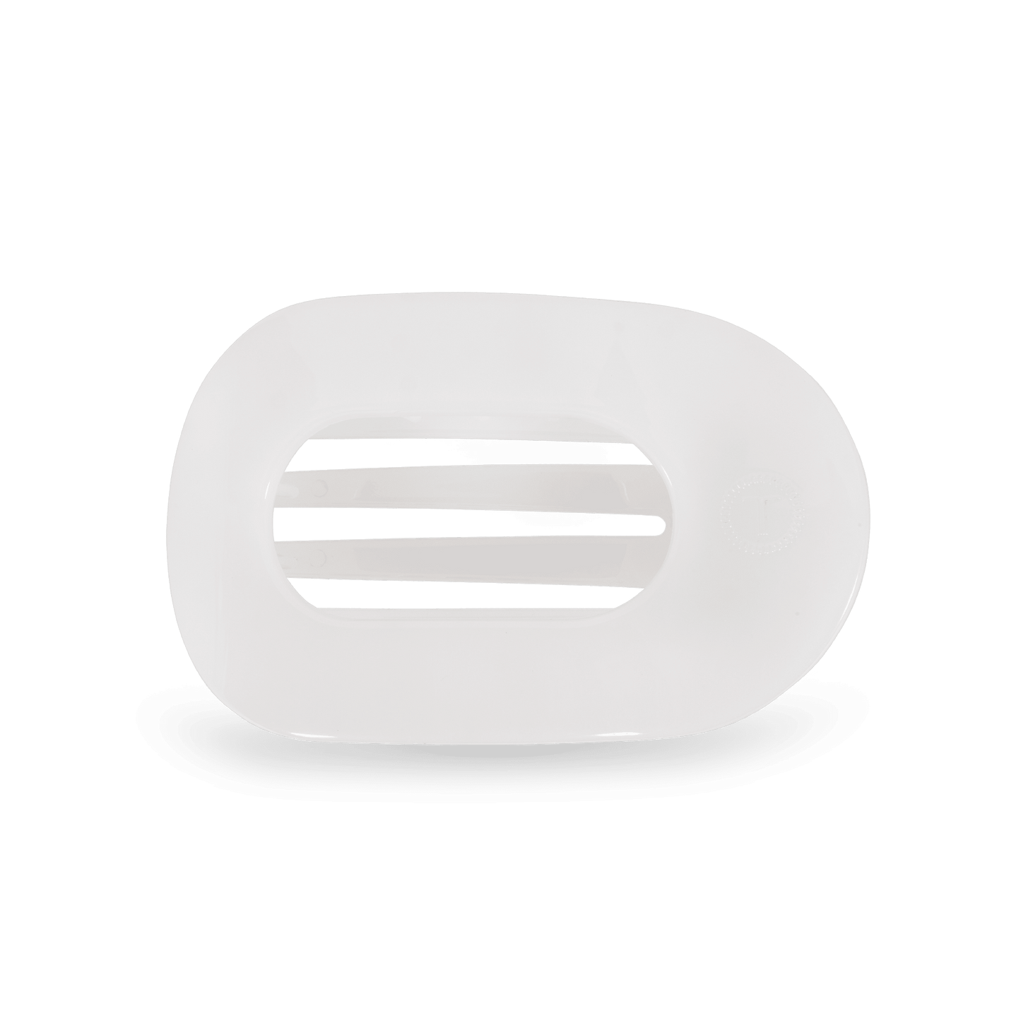 Coconut White Medium Flat Round Hair Clip - Shop LINNY CO