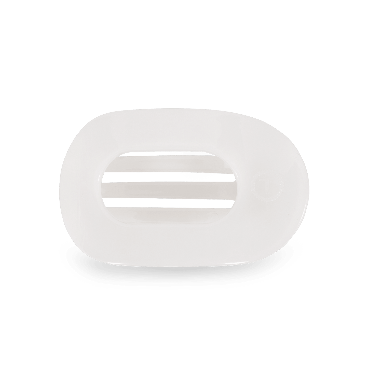 Coconut White Small Flat Round Hair Clip - Shop LINNY CO