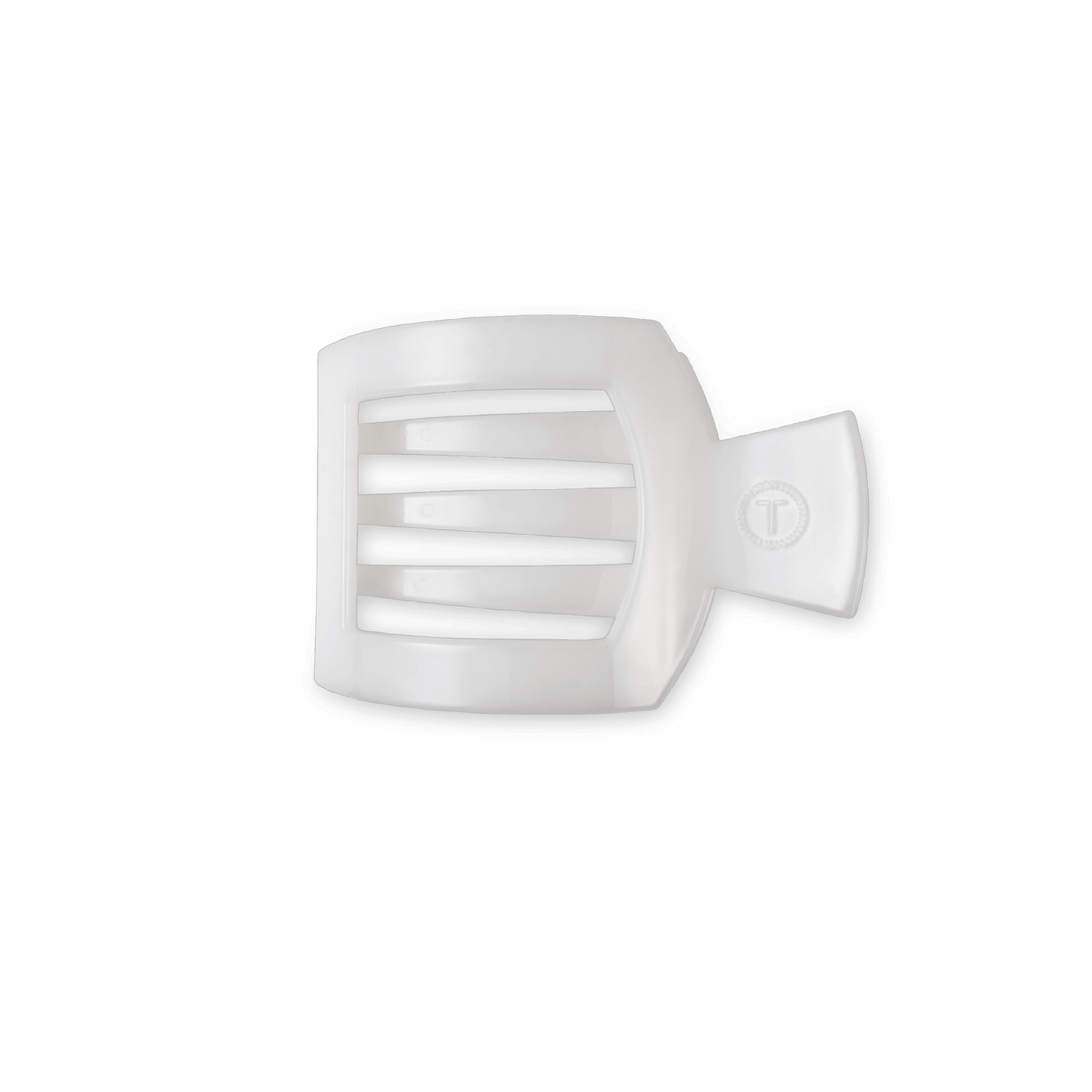 Coconut White Small Flat Square Hair Clip - Shop LINNY CO
